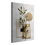 Tableaux Plante avec des feuilles sur un fond blanc
