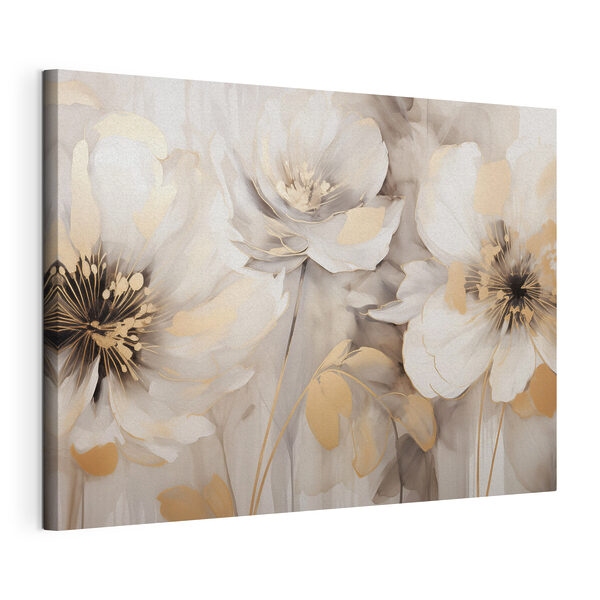 Tableaux Peinture représentant des fleurs sur un mur