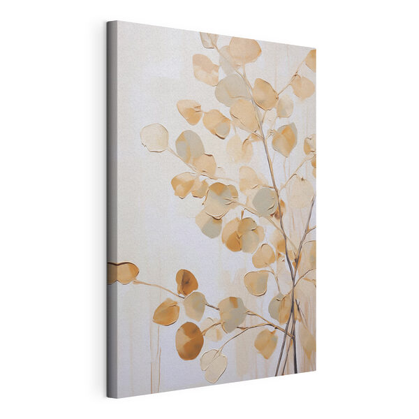 Peinture représentant une branche avec des feuilles Tableaux Peinture représentant une branche avec des feuilles