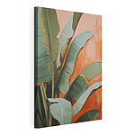 Tableaux - Un feuillage aux couleurs vives sur fond pastel