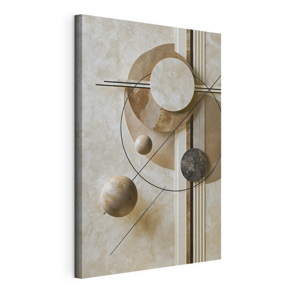 Tableaux Décoration murale composée de cercles et de lignes