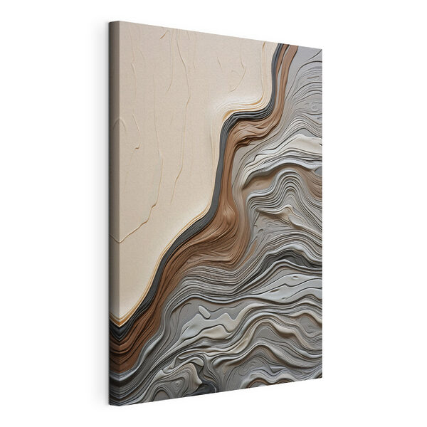 Tableaux Motifs fluides dans des tons neutres