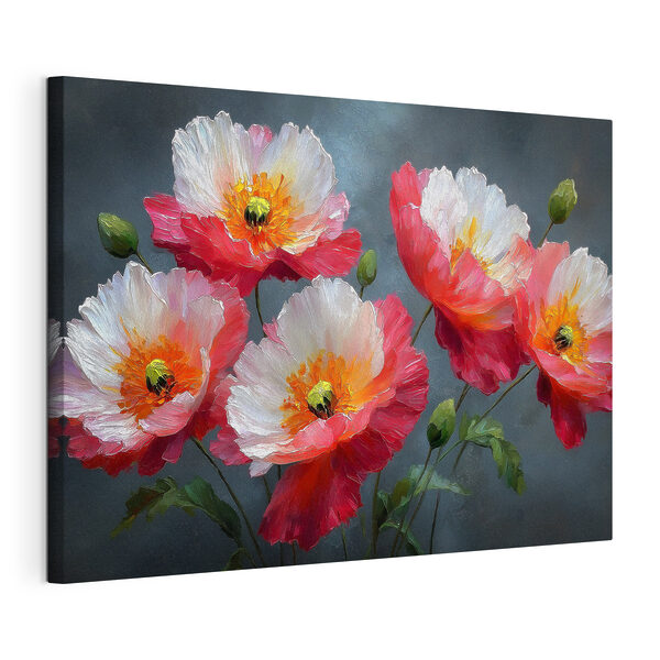 Bouquet de fleurs avec des feuilles Tableaux Bouquet de fleurs avec des feuilles