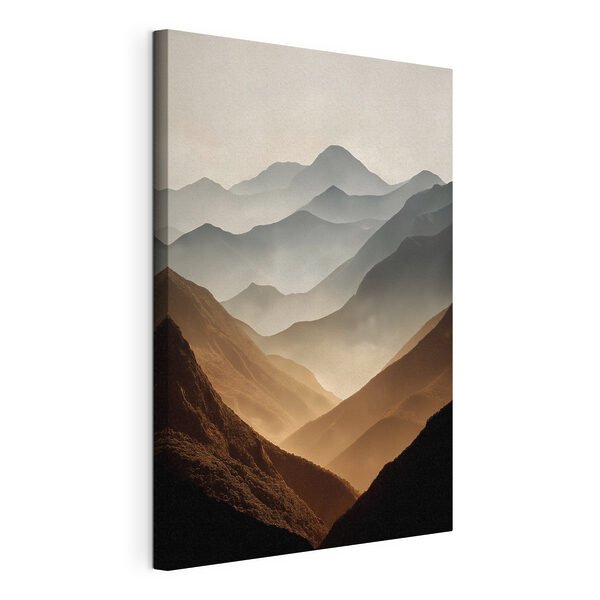 Tableaux Chaîne de montagnes dans le brouillard