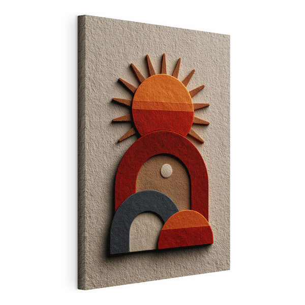 Tableaux Le soleil et un arc-en-ciel