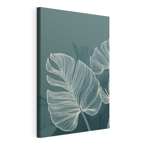 Des feuilles délicates sur un fond doux Tableaux Des feuilles délicates sur un fond doux
