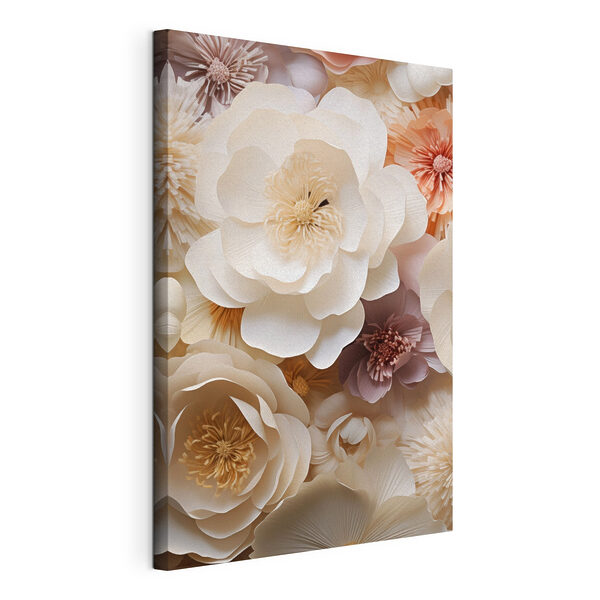 Composition de fleurs en papier Tableaux Composition de fleurs en papier