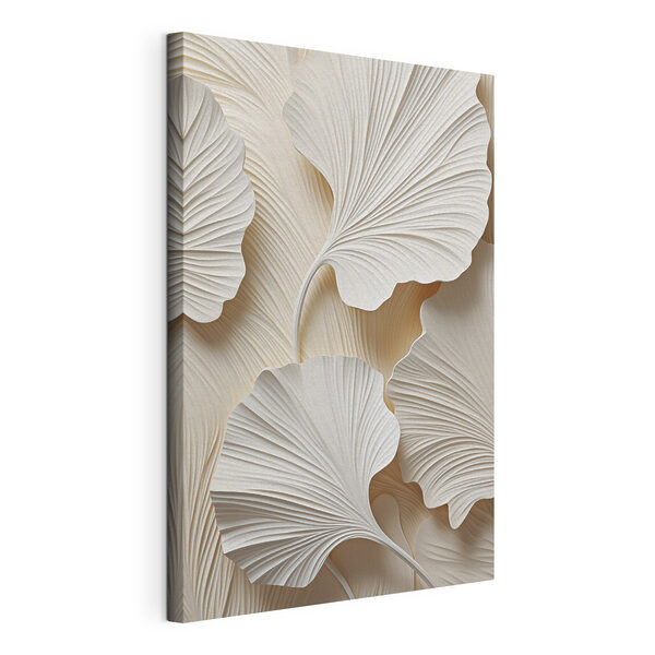 Des feuilles délicates qui épousent des textures douces Tableaux Des feuilles délicates qui épousent des textures douces