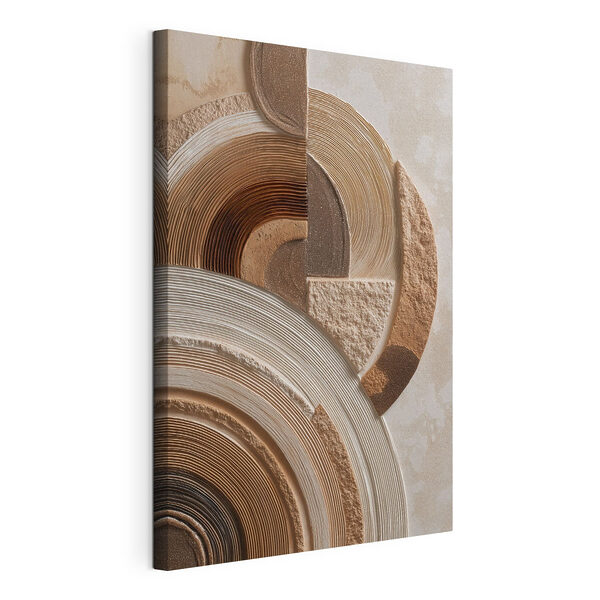 Tableaux Motifs texturés dans des tons terreux