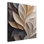 Tableaux Motif abstrait de feuilles dans des teintes douces