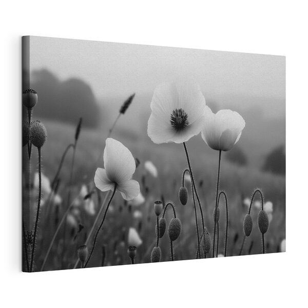 Tableaux Des fleurs délicates dans un flou artistique