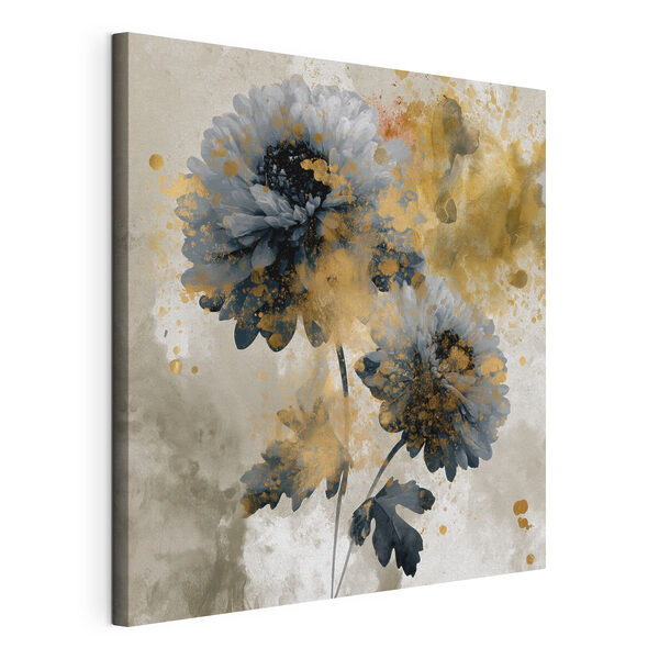 Tableaux Des fleurs aux touches de couleur artistiques