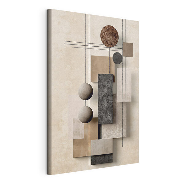 Tableaux Décoration murale avec des formes géométriques et des cercles