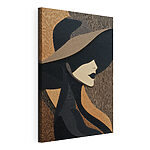 Tableaux Une femme avec un chapeau