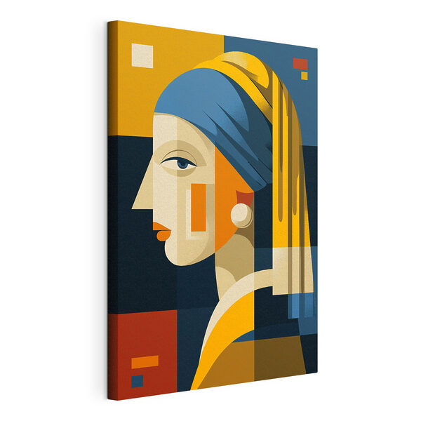Une interprétation moderne d'un portrait classique Tableaux Une interprétation moderne d'un portrait classique