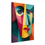 Tableaux Visage coloré aux différentes couleurs