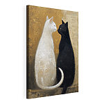 Tableaux Les chats noirs et blancs