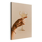 Tableaux Une main tenant un verre de vin