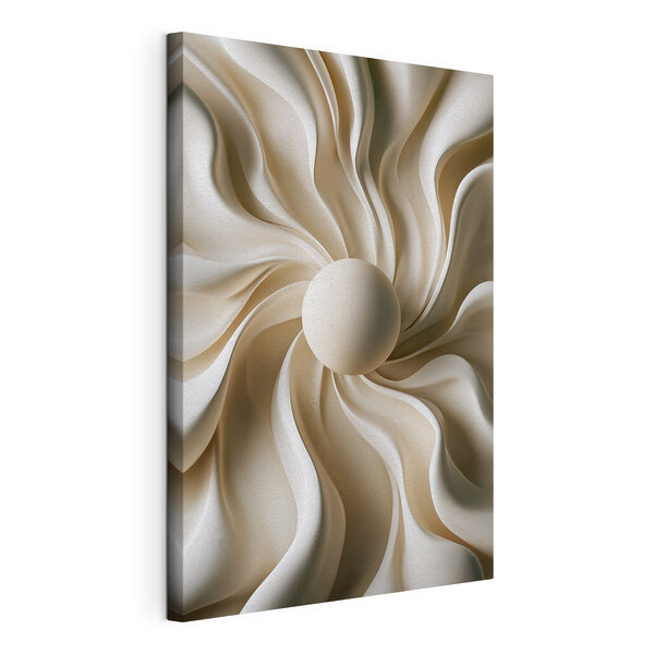 Tableaux Motif blanc en spirale