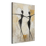 Tableaux Peinture en noir et blanc représentant deux femmes en train de danser