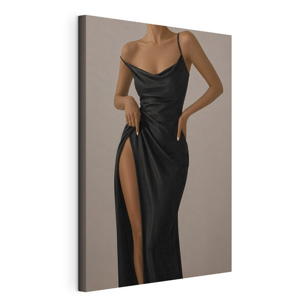 Une femme en robe noire Tableaux Une femme en robe noire