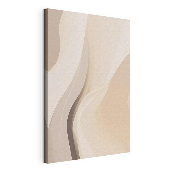 Lignes ondulées blanches et beiges Tableaux Lignes ondulées blanches et beiges