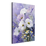 Tableaux Peinture représentant des fleurs sur fond violet