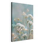 Tableaux Fleurs délicates aux teintes pastel douces