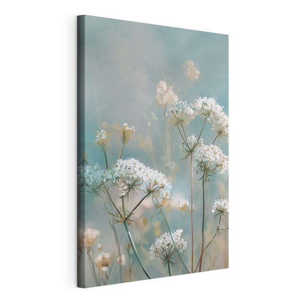 Tableaux Fleurs délicates aux teintes pastel douces