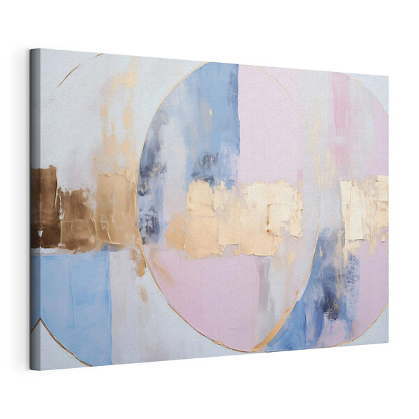 Tableaux Des teintes douces se fondent dans une harmonie abstraite
