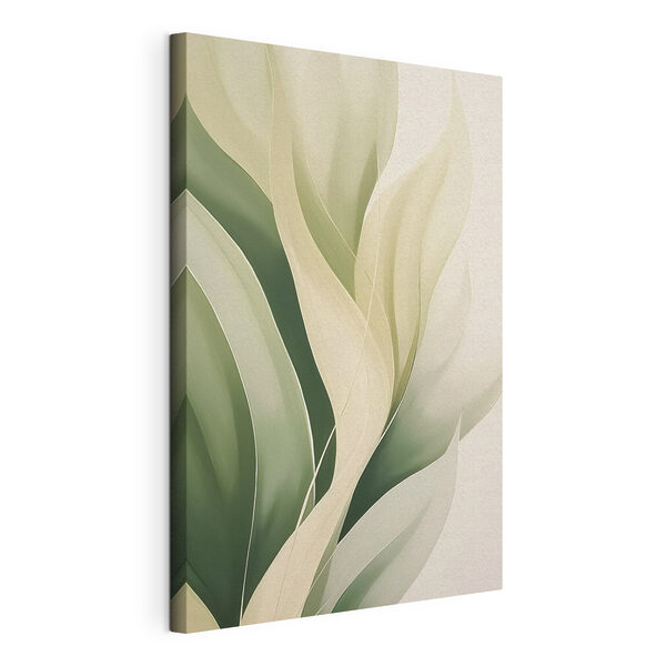 Tableaux Des feuilles souples et ondulantes aux teintes douces