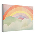 Tableaux Un arc-en-ciel et des nuages dans le ciel
