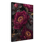 Tableaux Superbe motif floral sur fond sombre