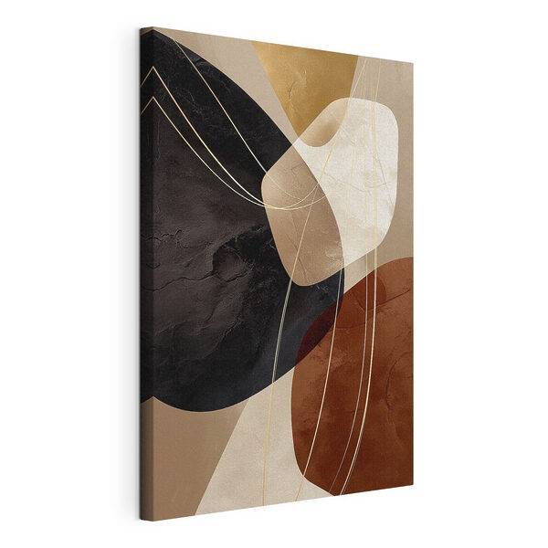 Formes abstraites dans des tons ocres Tableaux Formes abstraites dans des tons ocres