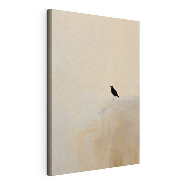 Oiseau posé sur une surface enneigée Tableaux Oiseau posé sur une surface enneigée