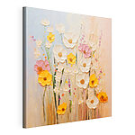 Tableaux Des fleurs colorées aux teintes pastel délicates