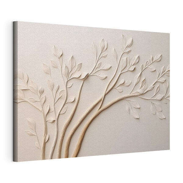 Tableaux Plante blanche avec des feuilles