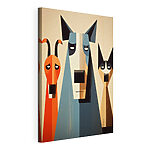 Tableaux Groupe de chiens et de chats