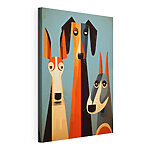 Tableaux Groupe de chiens de différentes couleurs