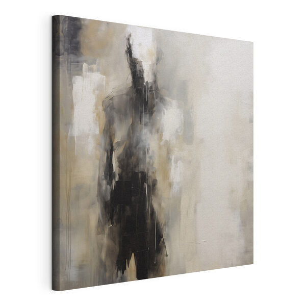 Tableau représentant une personne en noir et blanc Tableaux Tableau représentant une personne en noir et blanc