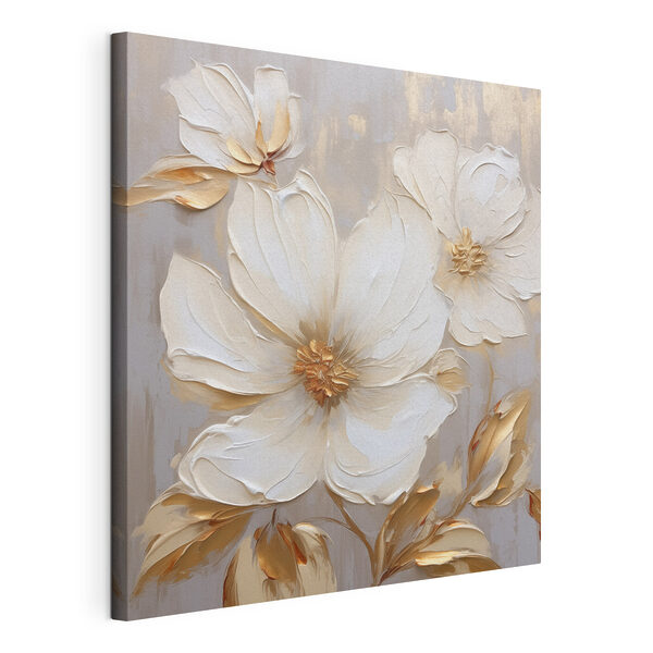 Tableaux Peinture représentant des fleurs sur un mur