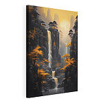 Tableaux Cascade dans une zone rocheuse