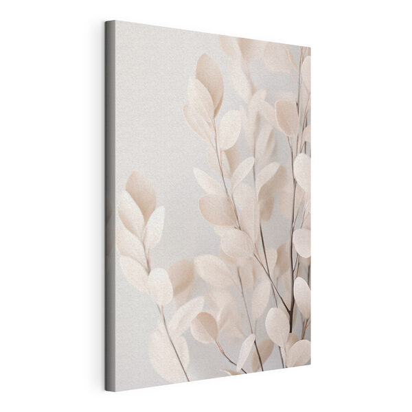 Tableaux Des feuilles délicates sur un fond doux