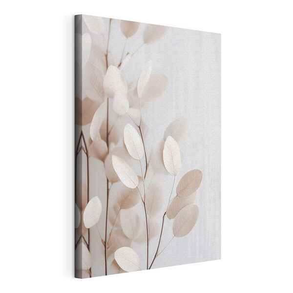 Tableaux Des feuilles délicates aux teintes douces