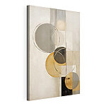 Tableaux Œuvre d'art composée de cercles et de carrés