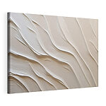 Tableaux Du sable blanc strié de lignes ondulées