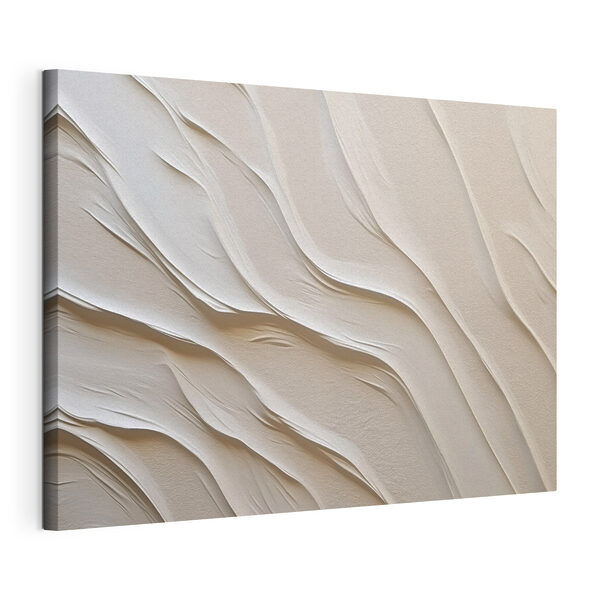 Du sable blanc strié de lignes ondulées Tableaux Du sable blanc strié de lignes ondulées