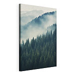Tableaux Forêt de arbres dans le brouillard