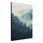 Tableaux Forêt de arbres dans le brouillard