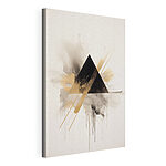 Tableaux Triangle abstrait avec des touches de couleur